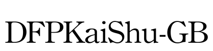 DFPKaiShu-GB