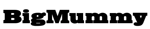 BigMummy Font Image