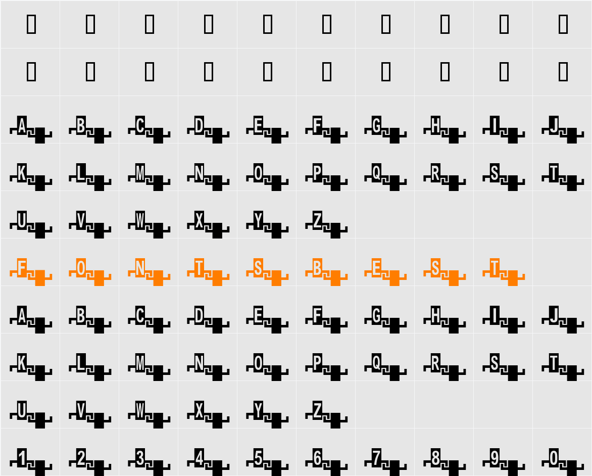 JI-Keckle Character Map