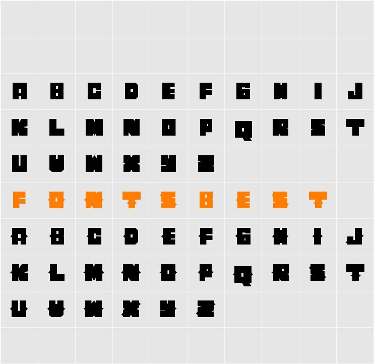 Cherito Character Map