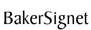 BakerSignet Font Image