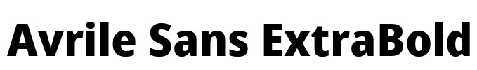 Avrile Sans ExtraBold Font Image