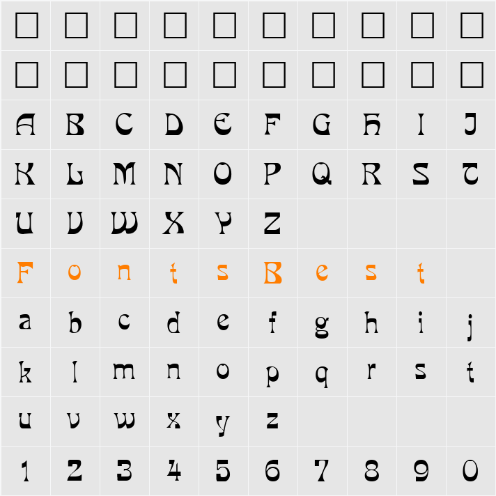 Mira Character Map