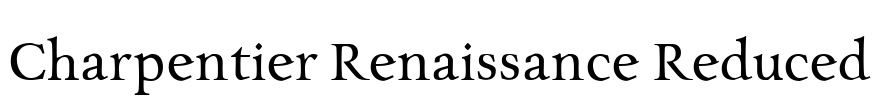 Charpentier Renaissance Reduced Font Image