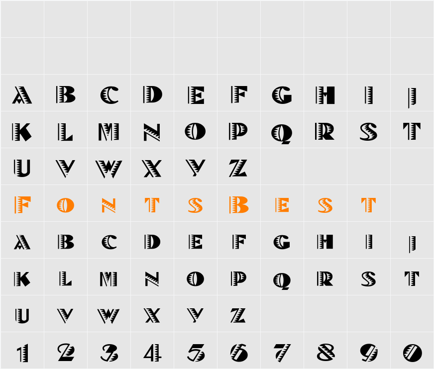BeteNoirA Character Map
