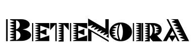 BeteNoirA Font Image