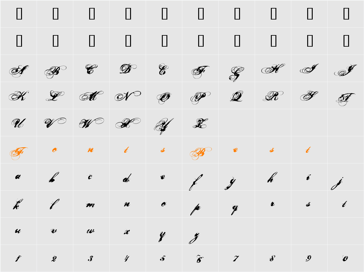 Nars 2 Character Map