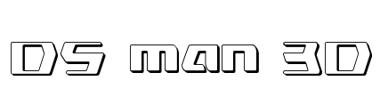 DS man 3D Font Image