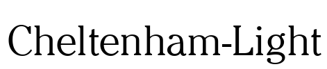 Cheltenham-Light Font Image