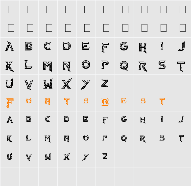 Barbarian NS Character Map