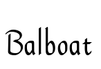 Balboat Font Image