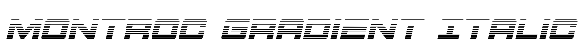 Montroc Gradient Italic Font Image