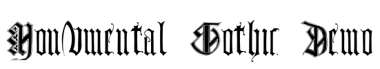 Monumental Gothic Demo Font Image