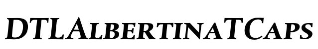 DTLAlbertinaTCaps Font Image
