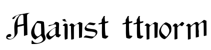 Against ttnorm