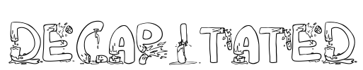 DeCAPitated Font Image