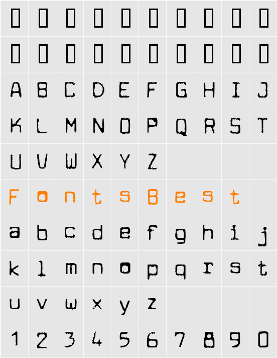 Cuomotype Character Map