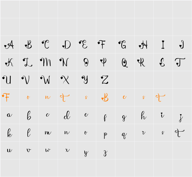 Aliqa Character Map