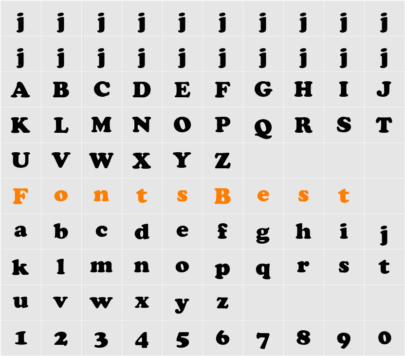 Cooper Character Map
