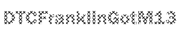 DTCFranklinGotM13 Font Image