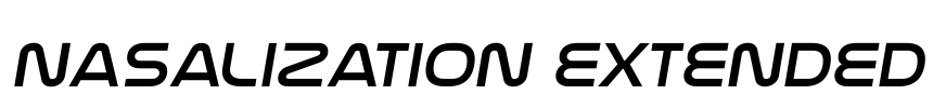 Nasalization Extended Font Image