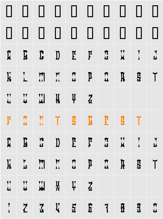 JI-Market Character Map