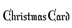 Christmas Card Font Image