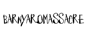 BarnyardMassacre Font Image