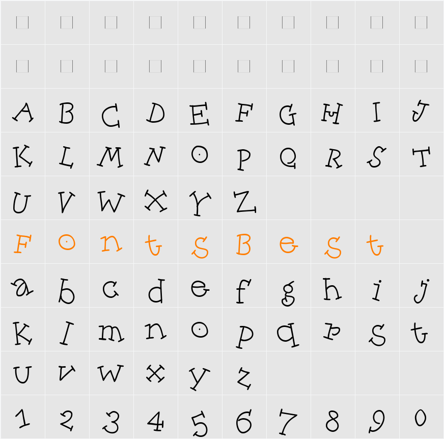 AIDancingEgypt Character Map
