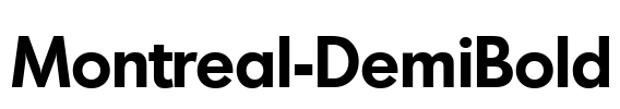 Montreal-DemiBold Font Image