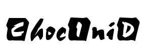 ChocIniD Font Image
