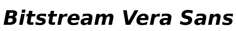 Bitstream Vera Sans Font Image
