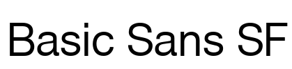 Basic Sans SF Font Image