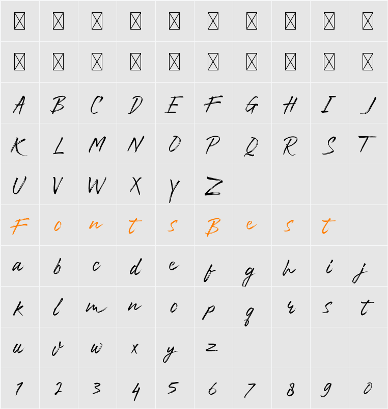 Ballistick Character Map