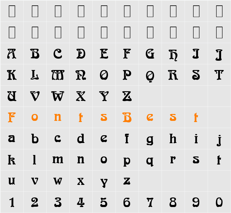 Beardley Becker Character Map