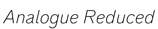 Analogue Reduced
