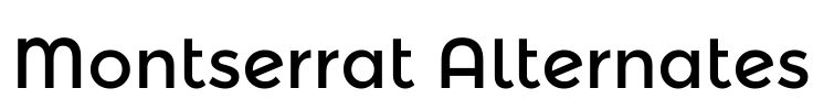 Montserrat Alternates Font Image