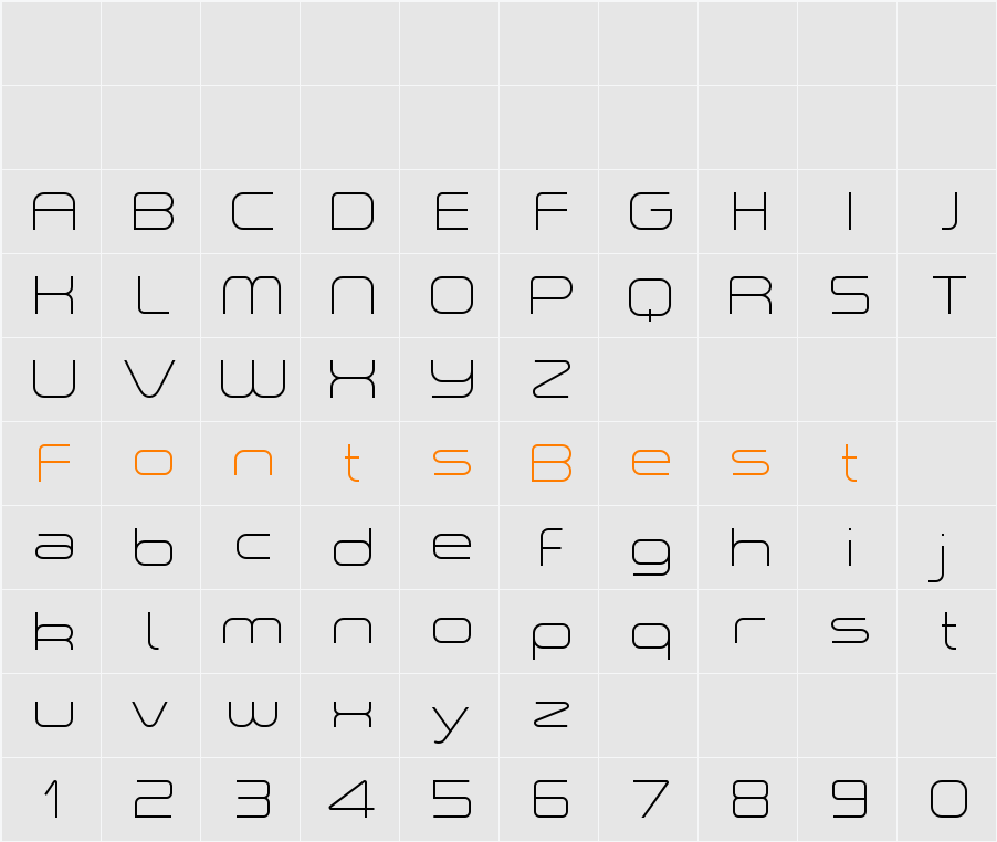 a•space Light Character Map