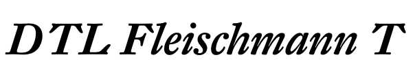 DTL Fleischmann T Font Image