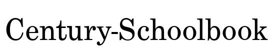 Century-Schoolbook
