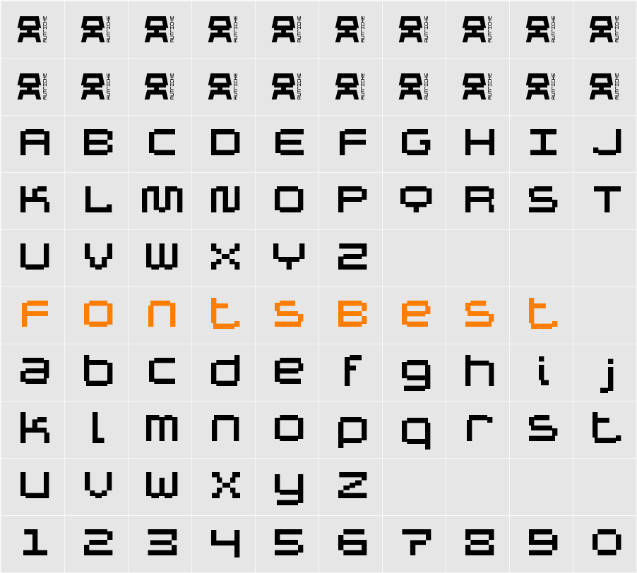 Autriche ALT Character Map