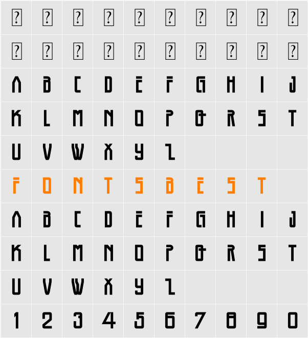 Bothweld Character Map