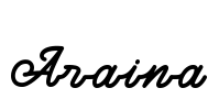Araina Font Image