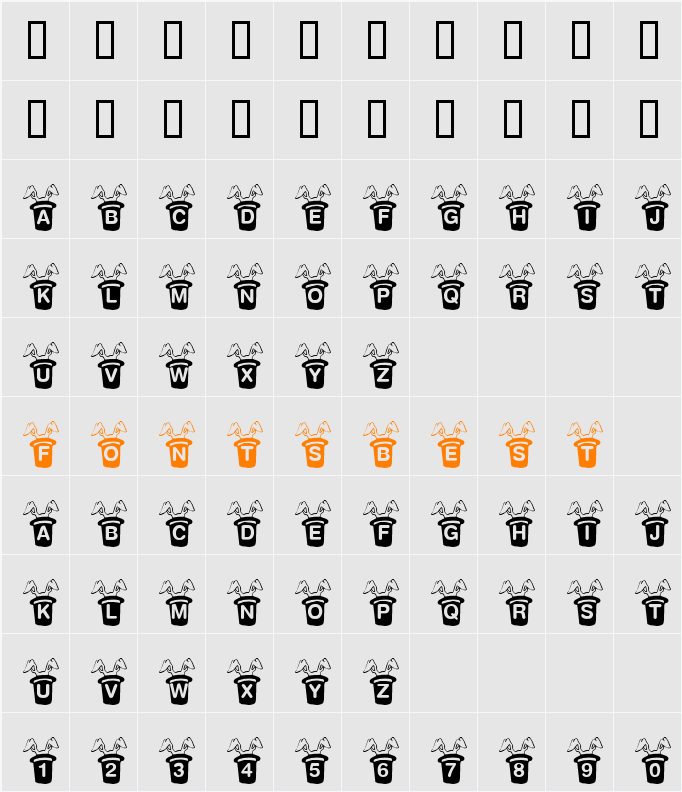 JI-Misted Character Map