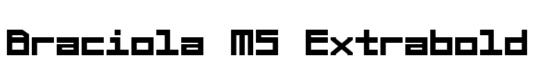 Braciola MS Extrabold Font Image