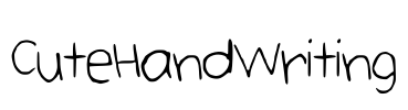 CuteHandWriting Font Image