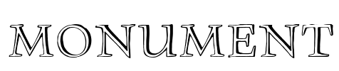 Monument Font Image