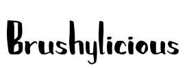 Brushylicious Font Image