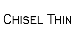 Chisel Thin Font Image