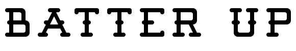 Batter Up Font Image